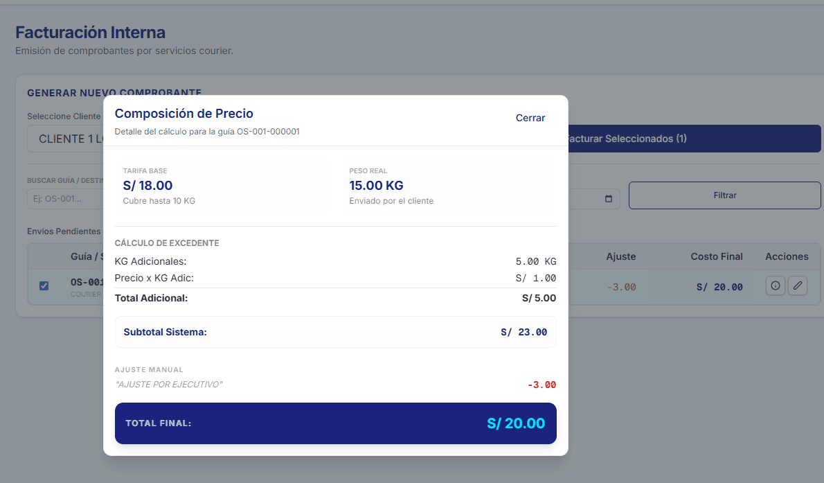 Gestión de Facturación